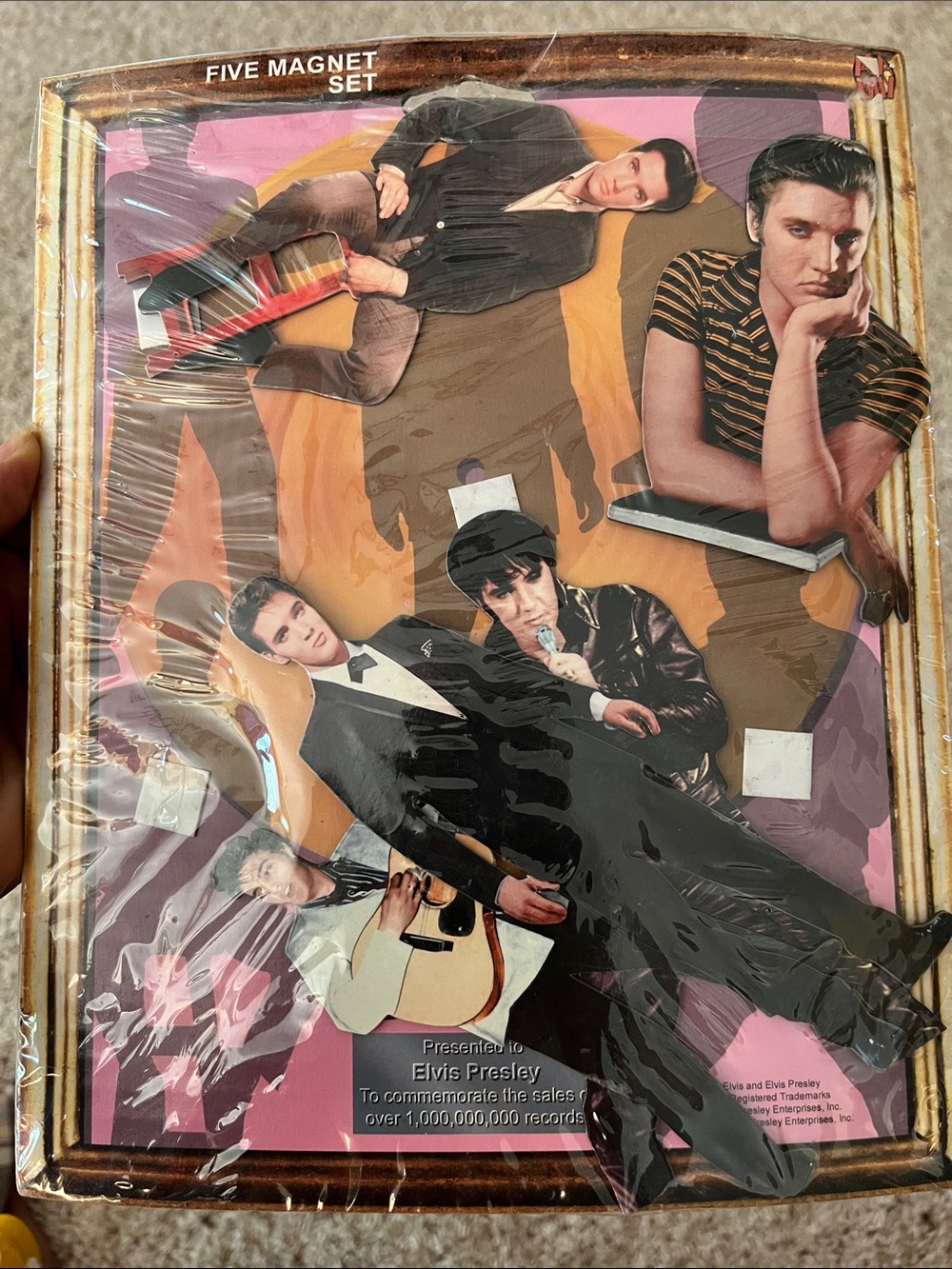 Elvis Presley Five Magnet Set - Multicolor Collector Magnets